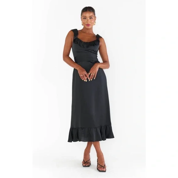 bodycon black midi dress Donna Karan Women's Sleeveless Midi Ruched Dress in Black